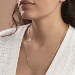 Chaîne Igoa Maille Forçat Diamantee Or Jaune