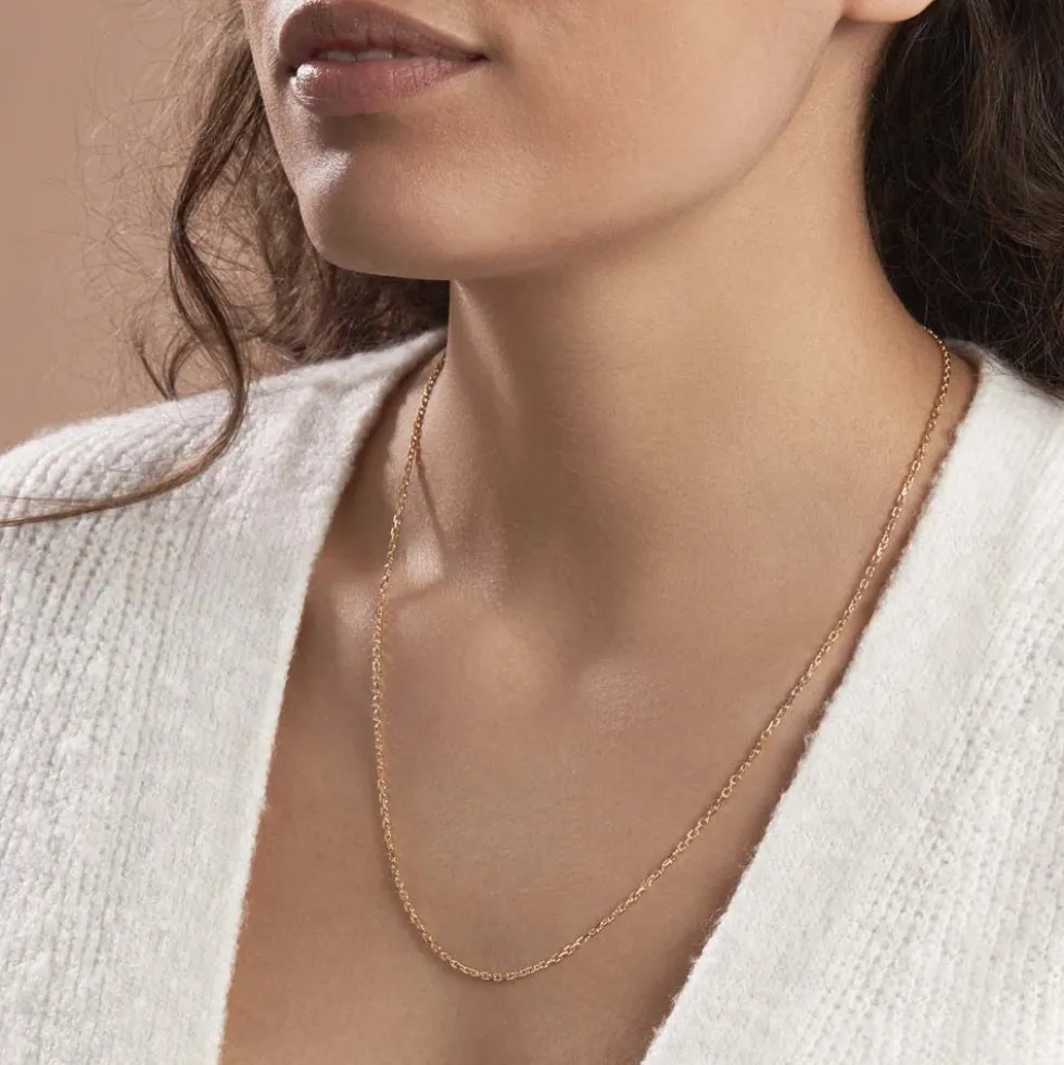 Chaîne Igoa Maille Forçat Diamantee Or Jaune