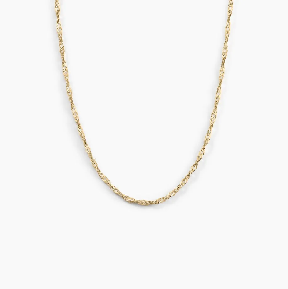 Chaîne Imanie Maille Singapour Or Jaune