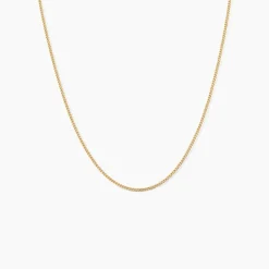 Chaîne Ixia Maille Gourmette Diamantee Or Jaune
