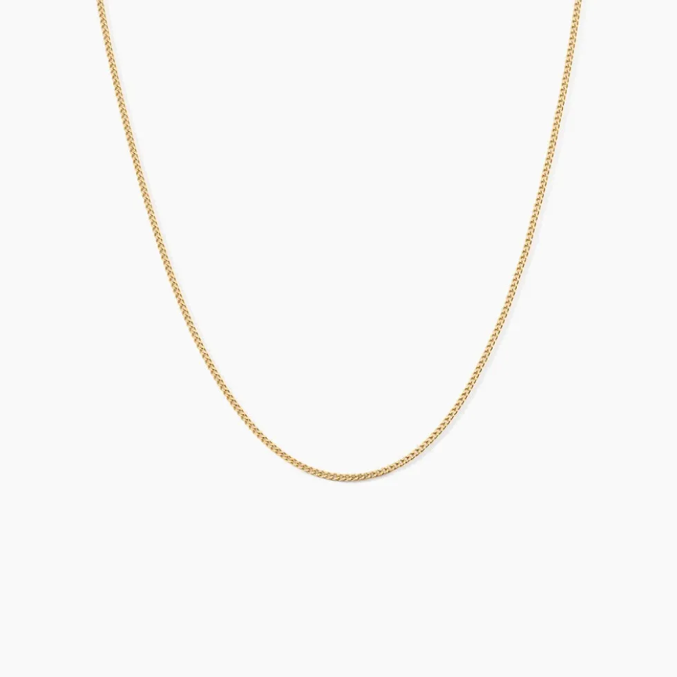 Chaîne Ixia Maille Gourmette Diamantee Or Jaune