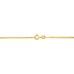 Chaîne Ixia Maille Gourmette Diamantee Or Jaune