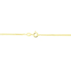 Chaîne Ixia Maille Gourmette Diamantee Or Jaune