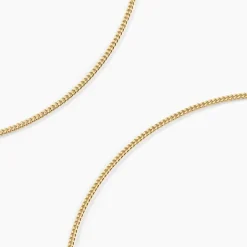 Chaîne Ixia Maille Gourmette Diamantee Or Jaune