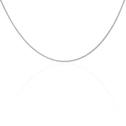 Chaîne Maille Gourmette Or Blanc