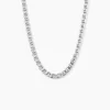 Chaîne Piato Marine Argent Blanc