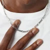 Chaîne Vivian Maille Alternee 1/3 Argent Blanc