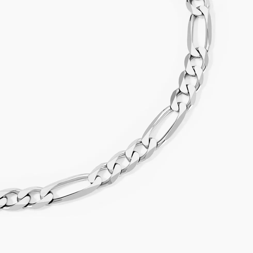 Chaîne Vivian Maille Alternee 1/3 Argent Blanc