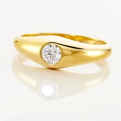 Chevaliere Maxime Or Jaune Oxyde