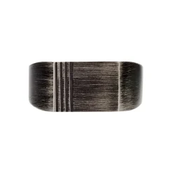 Chevalière Aidee Acier Gris
