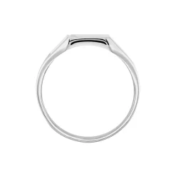 Chevalière Anisha Argent Blanc