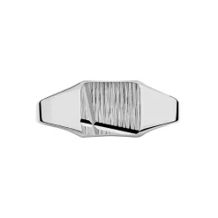 Chevalière Anisha Argent Blanc