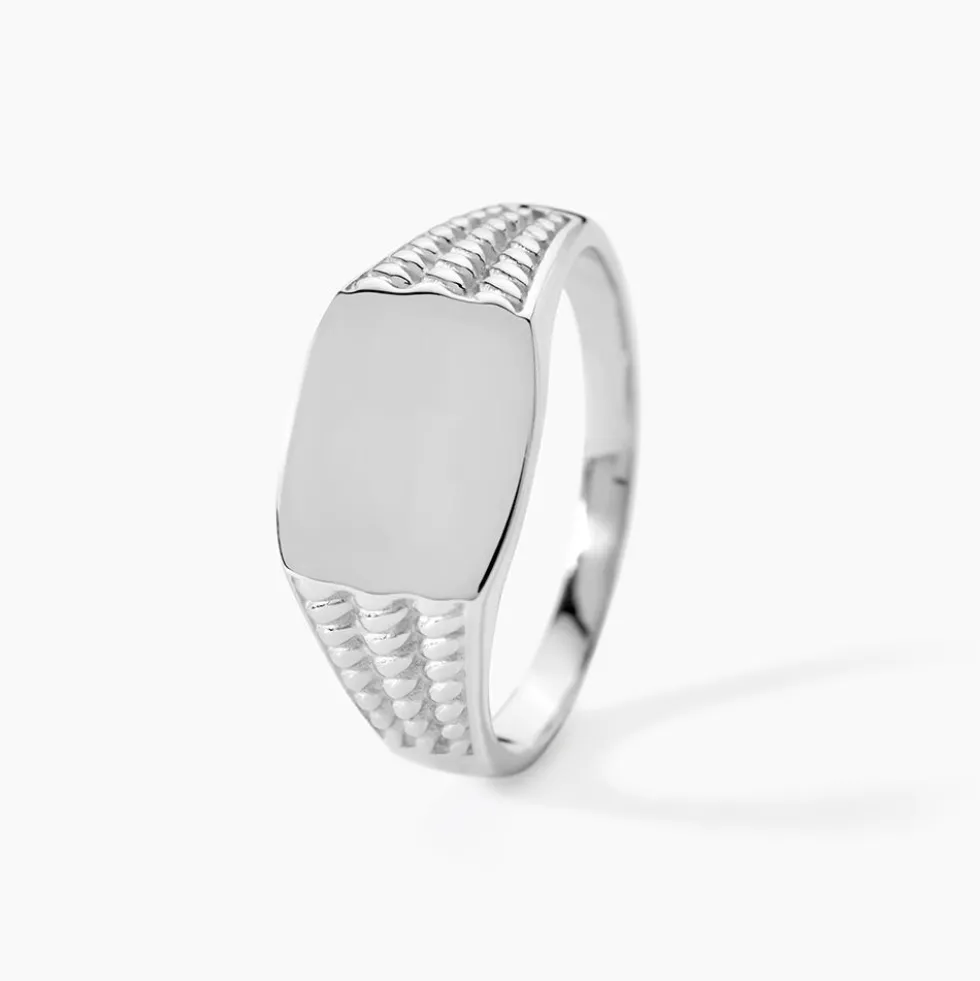 Chevalière Argent Blanc Charites