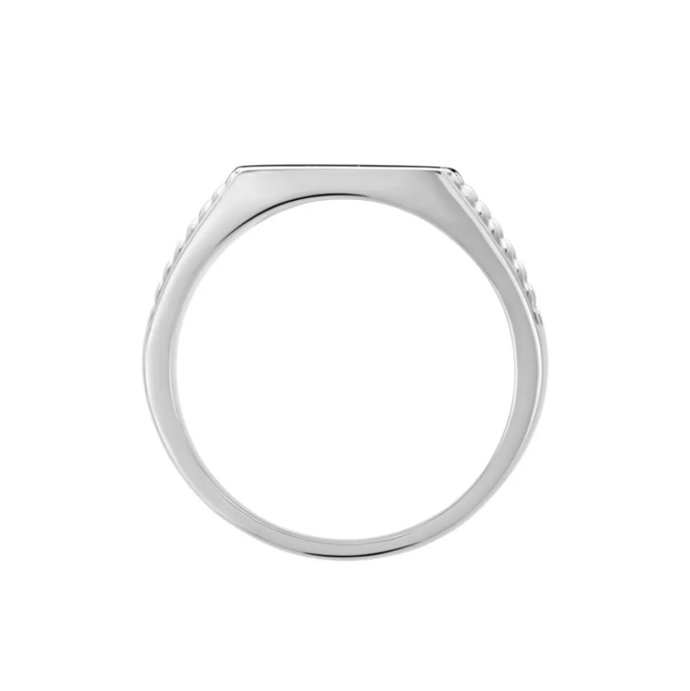 Chevalière Argent Blanc Charites