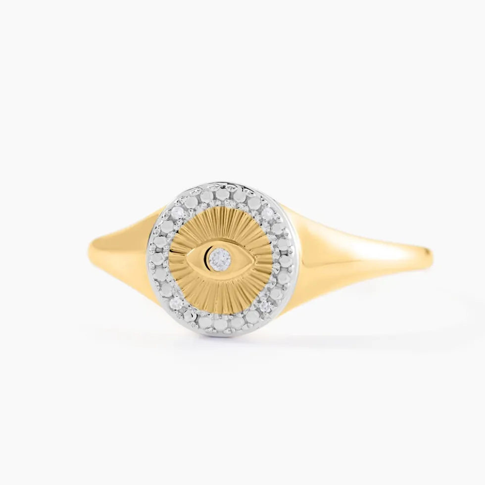 Chevalière Arik Or Jaune Diamant