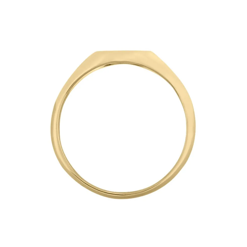 Chevalière Gwennen Plaqué Or Oxyde De Zirconium