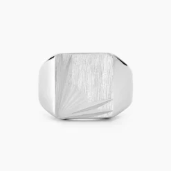 Chevalière Henry Argent Blanc