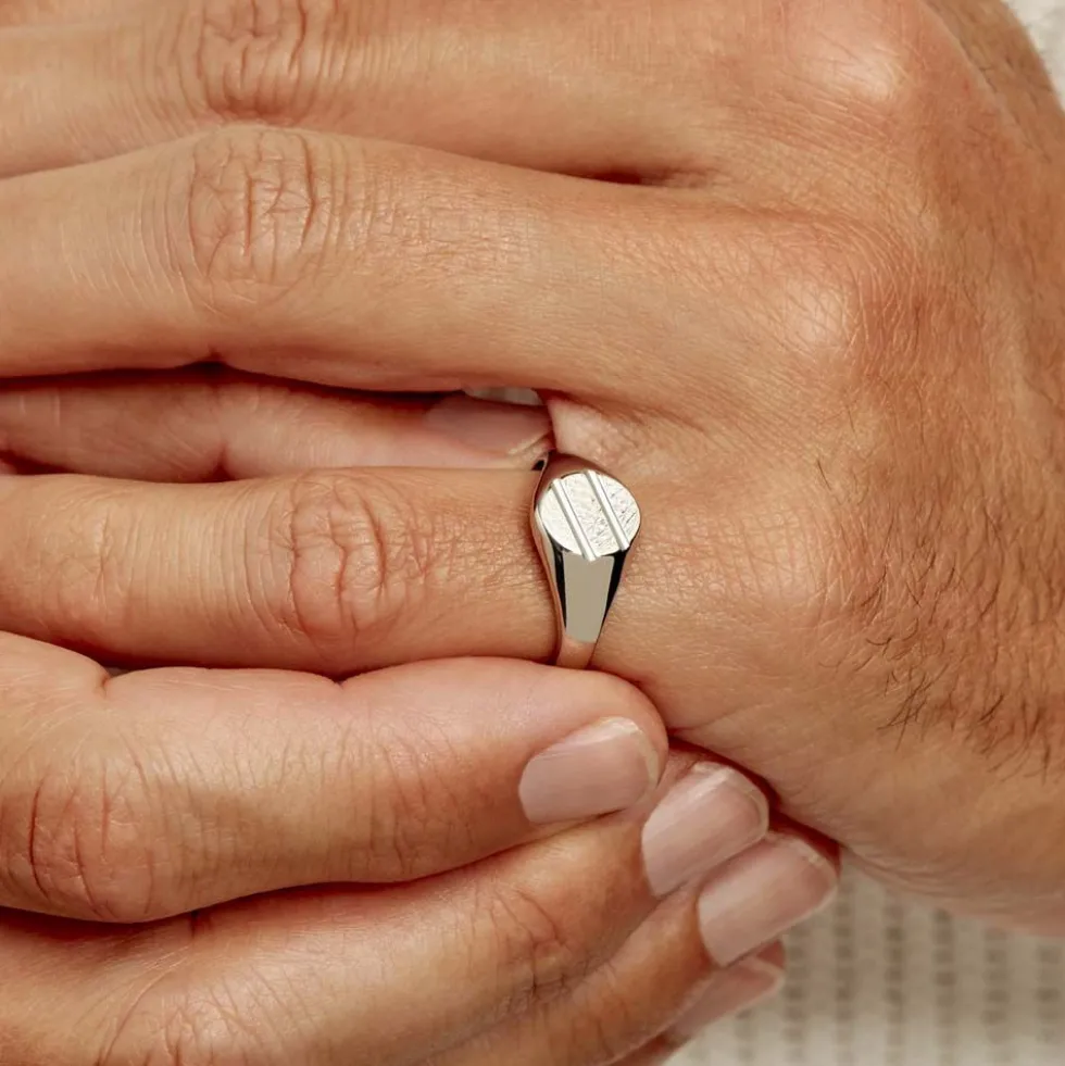 Chevalière Kety Argent Blanc
