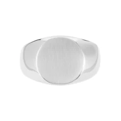 Chevalière Acier Blanc Jerald