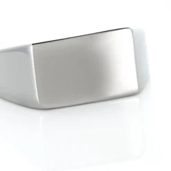 Chevalière Acier Gris Luciano