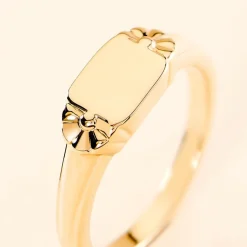 Chevalière Darian Plaqué Or Jaune