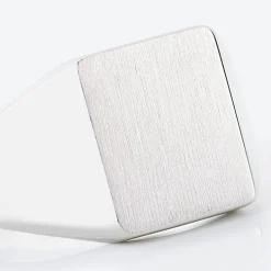 Chevalière Gaspare Argent Blanc