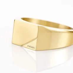 Chevalière Phebus Him Classique Acier Jaune