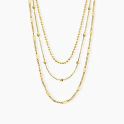 Collier Abigayle Acier Doré