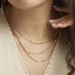 Collier Abigayle Acier Doré