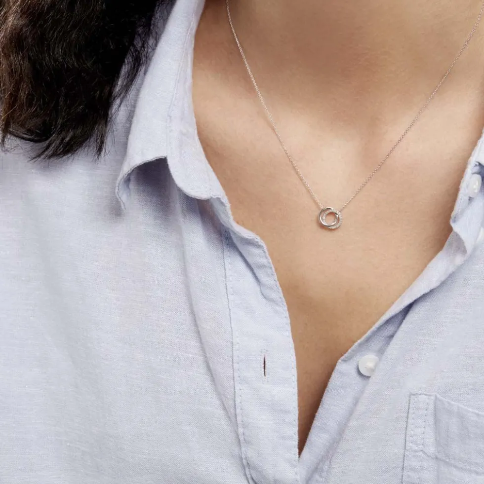 Collier Absolu Or Blanc Diamant