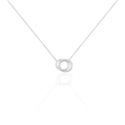 Collier Absolu Or Blanc Diamant