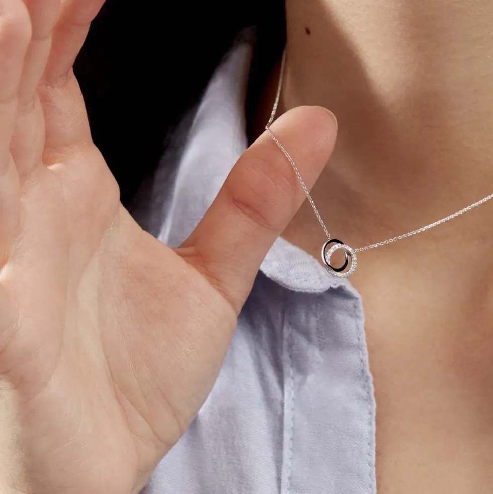 Collier Absolu Or Blanc Diamant