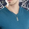Collier Acier Bicolore
