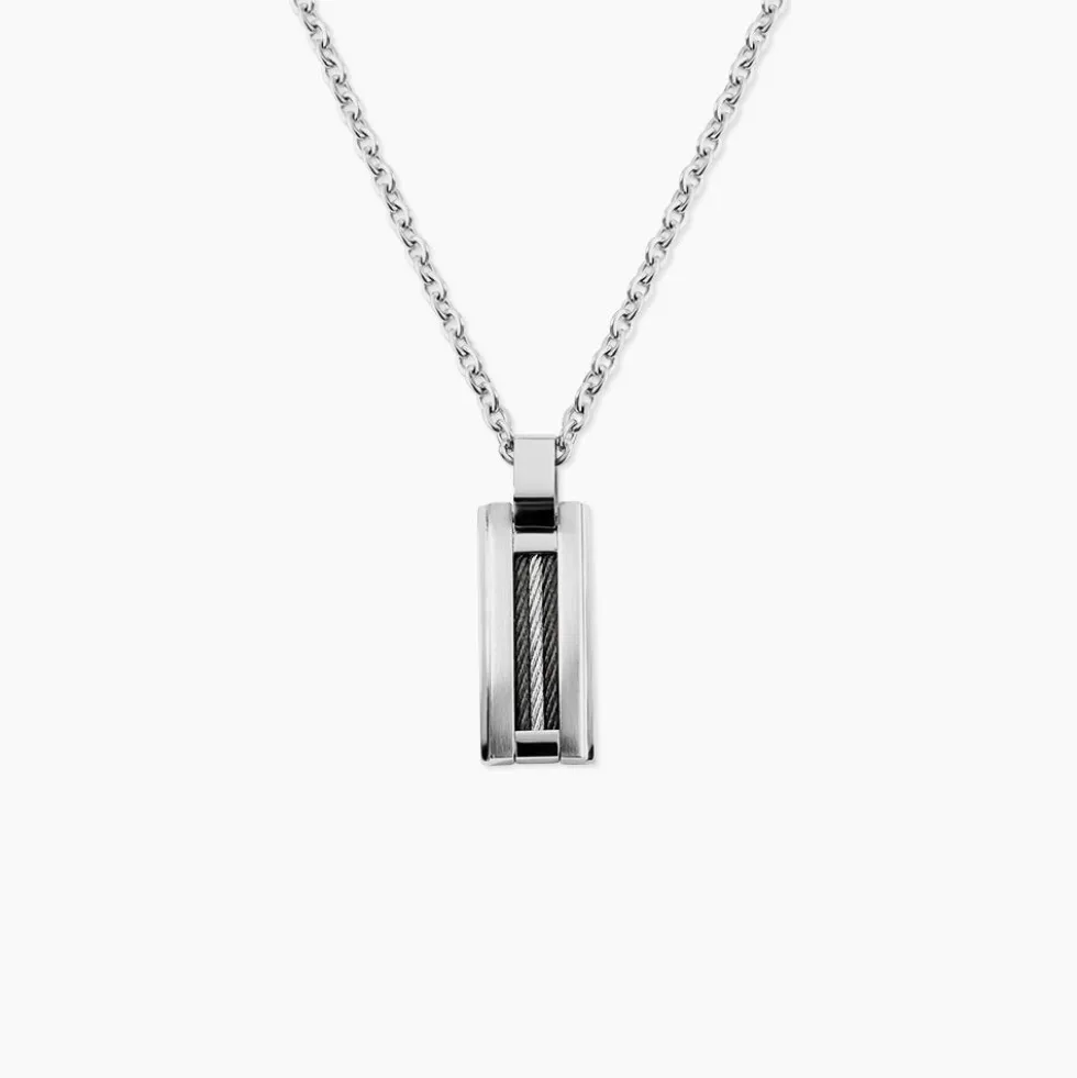 Collier Acier Bicolore