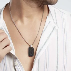 Collier Acier Blanc Sonad Oxydes De Zirconium