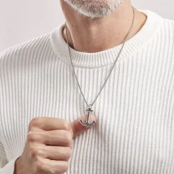 Collier Acier Vieillit Tanagra Oxydes De Zirconium
