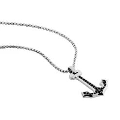 Collier Acier Vieillit Tanagra Oxydes De Zirconium