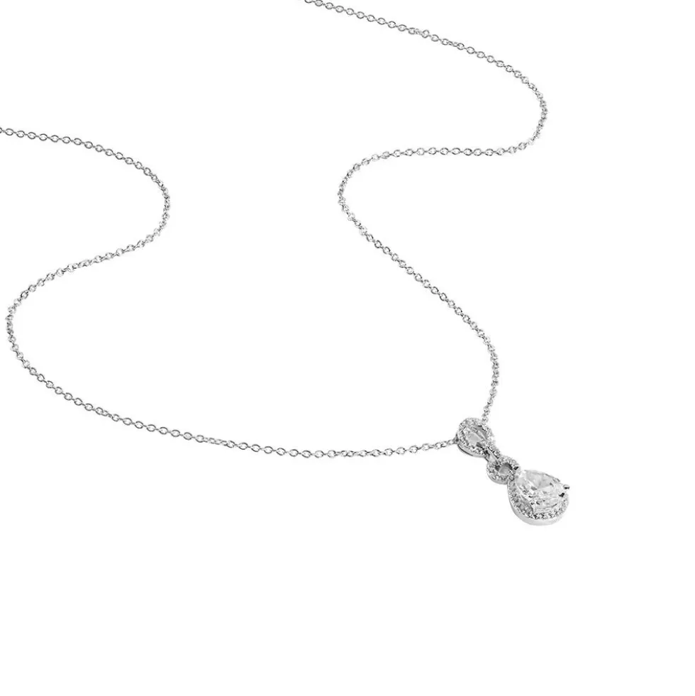 Collier Adelma Argent Blanc Oxyde De Zirconium