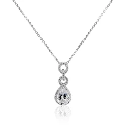 Collier Adelma Argent Blanc Oxyde De Zirconium
