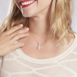 Collier Adelma Argent Blanc Oxyde De Zirconium