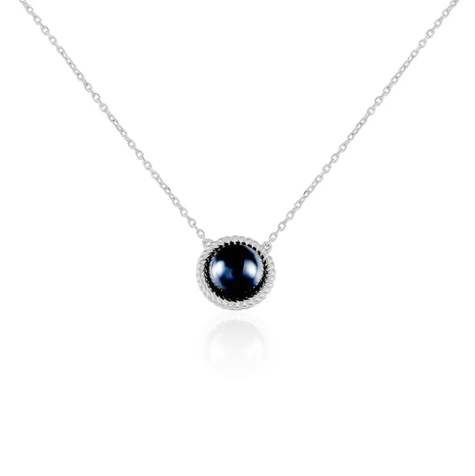 Collier Adelyne Argent Blanc Céramique