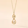 Collier Ademar Or Jaune Oxyde De Zirconium