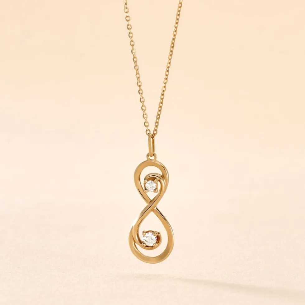 Collier Ademar Or Jaune Oxyde De Zirconium
