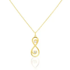 Collier Ademar Or Jaune Oxyde De Zirconium