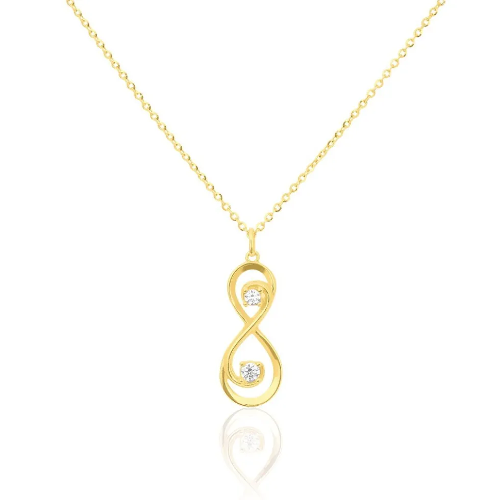 Collier Ademar Or Jaune Oxyde De Zirconium