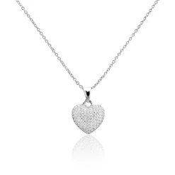 Collier Adoucha Argent Blanc Oxyde De Zirconium