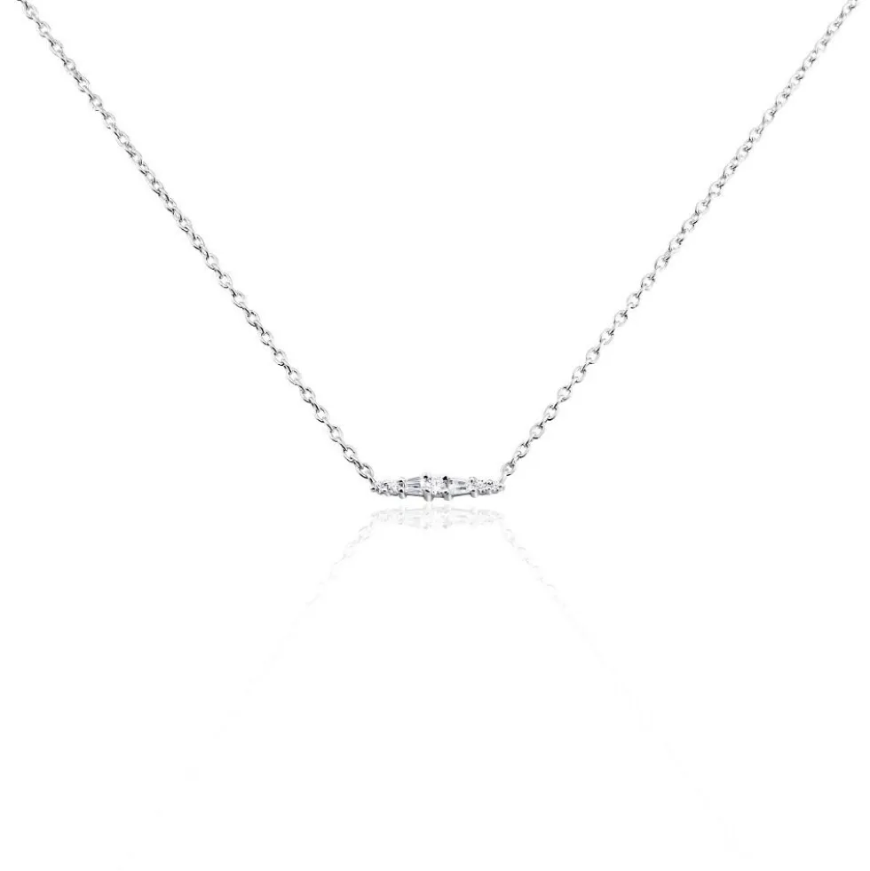 Collier Adriaan Argent Blanc Oxyde De Zirconium