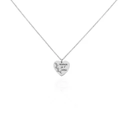 Collier Aemilia Argent Blanc
