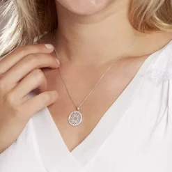 Collier Agnete Argent Blanc Oxyde De Zirconium