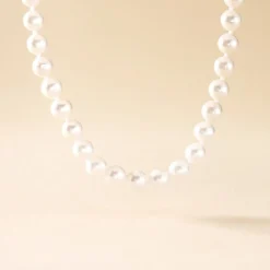 Collier Aicha Or Jaune Perle De Culture D'akoya